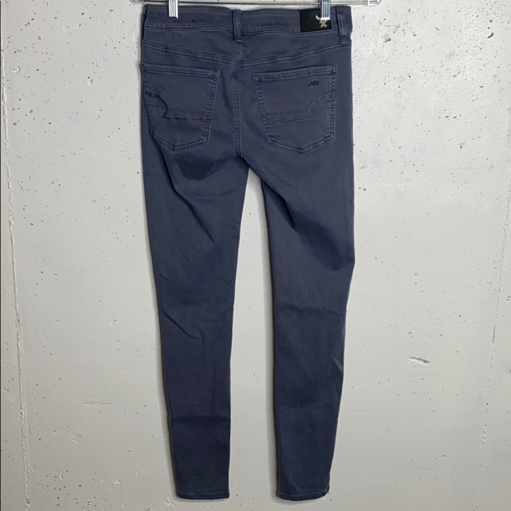 American Eagle Blue Twill Jegging - Picture 4 of 10
